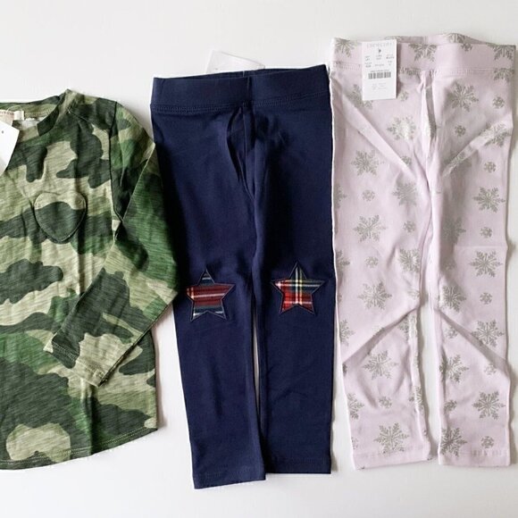 NWT Crewcuts Girl Tee Snd Leggings Bundle 2T 3T - Picture 2 of 9